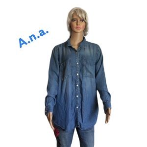 Denim long sleeve size L by A.N.A 🎀